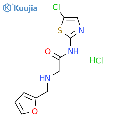N-(5-chloro-1,3-thiazol-2-yl)-N~2~-(furan-2-ylmethyl)glycinamide hydrochloride (1:1) structure