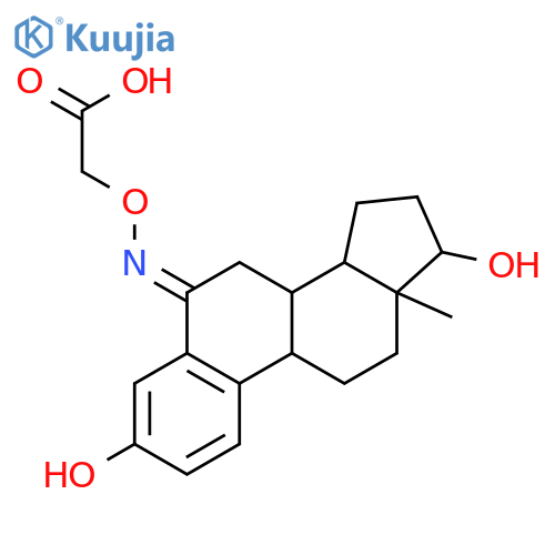 b-Estradiol-6-one 6-(O-carboxymethyloxime) structure