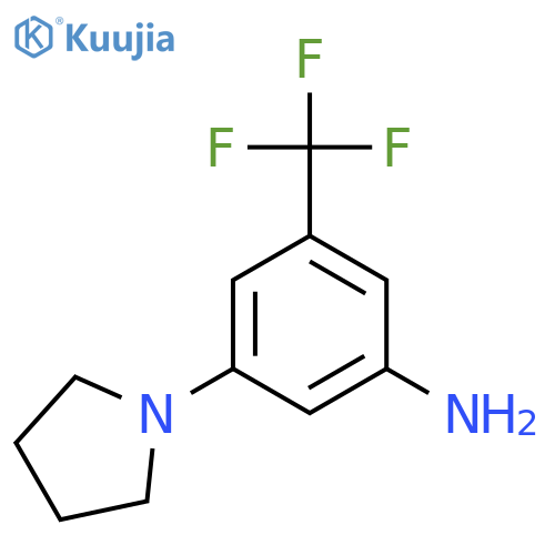 3-(Pyrrolidin-1-YL)-5-(trifluoromethyl)aniline structure