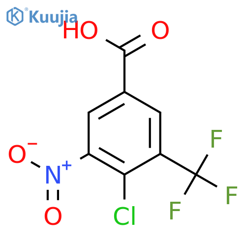 4-Chloro-3-nitro-5-(trifluoromethyl)benzoic acid structure