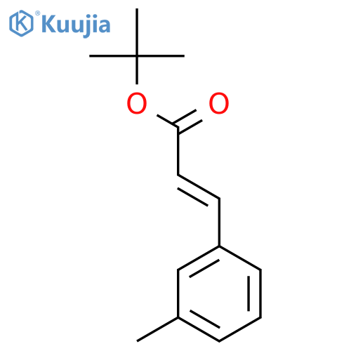 tert-butyl (2E)-3-(3-methylphenyl)prop-2-enoate structure