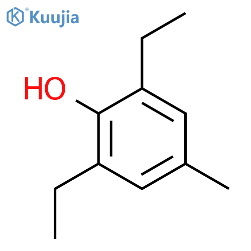 Phenol,2,6-diethyl-4-methyl- structure