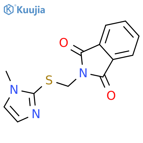 2-{[(1-methyl-1H-imidazol-2-yl)sulfanyl]methyl}-1H-isoindole-1,3(2H)-dione structure