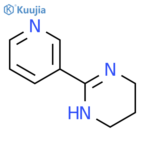 Pyrimidine,1,4,5,6-tetrahydro-2-(3-pyridinyl)-, hydrochloride (1:1) structure