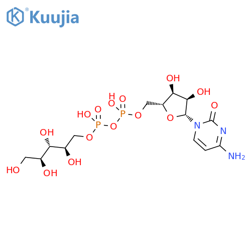 Cytidine5'-(trihydrogen diphosphate), P'®5-ester with D-ribitol (9CI) structure