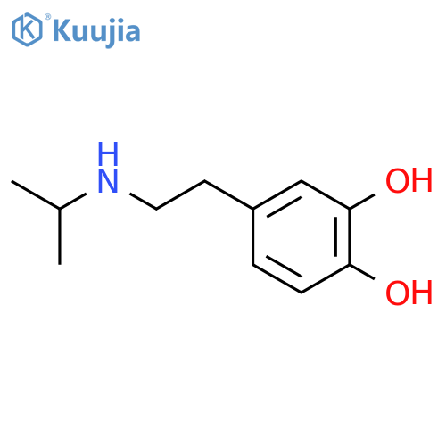 1,2-Benzenediol,4-[2-[(1-methylethyl)amino]ethyl]- structure