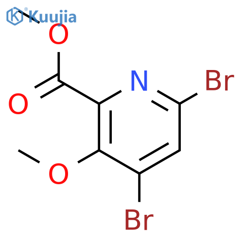 Methyl 4,6-dibromo-3-methoxypicolinate structure