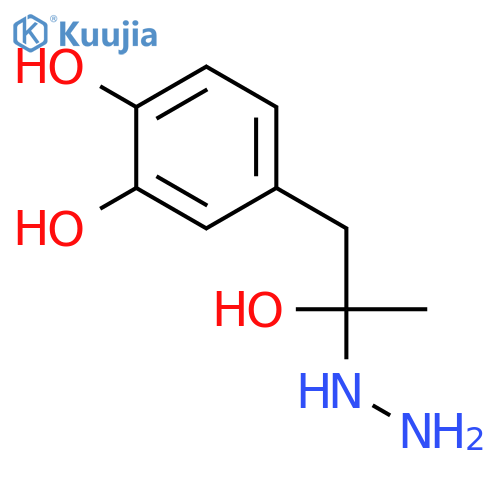 4-(2-Hydrazinyl-2-hydroxypropyl)benzene-1,2-diol structure