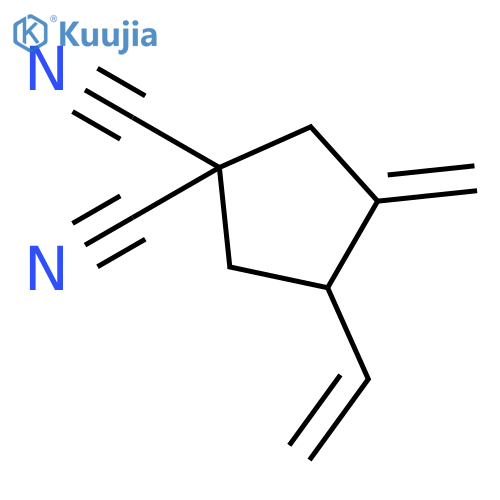 1,1-CYCLOPENTANEDICARBONITRILE, 3-ETHENYL-4-METHYLENE- structure