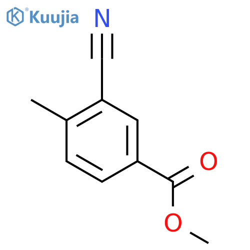 Methyl 3-cyano-4-methylbenzoate structure