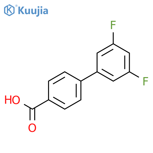 4-(3,5-Difluorophenyl)benzoic acid structure