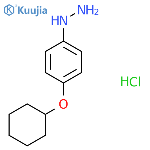 (4-Cyclohexyloxy-phenyl)-hydrazine hydrochloride structure