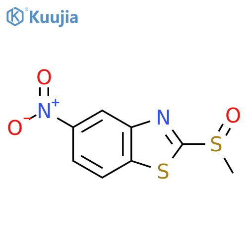 2-(Methylsulfinyl)-5-nitrobenzo[d]thiazole structure
