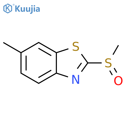 Benzothiazole,6-methyl-2-(methylsulfinyl)- structure