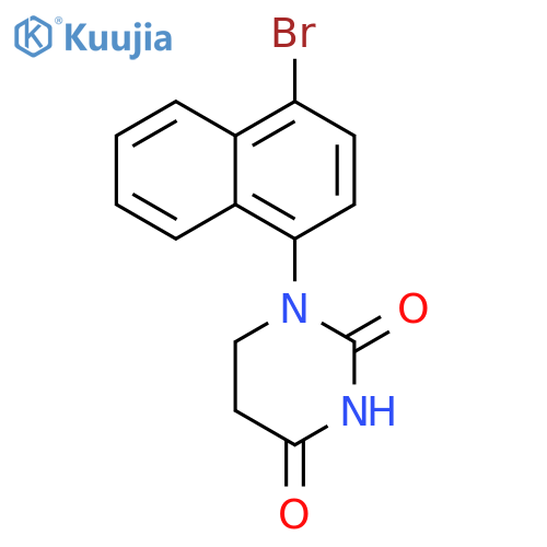 1-(4-Bromonaphthalen-1-yl)dihydropyrimidine-2,4(1H,3H)-dione structure