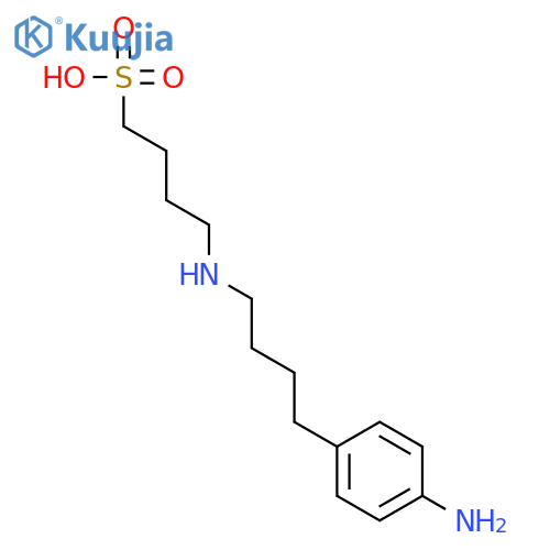 1-Butanesulfonic acid,4-[(4-aminophenyl)butylamino]- structure