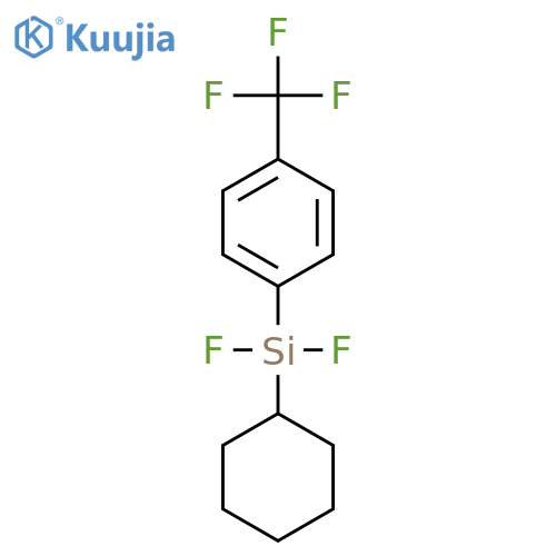 (cyclohexyl)(difluoro)[4-(trifluoromethyl)phenyl]silane structure