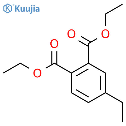 Diethyl 4-ethylbenzene-1,2-dicarboxylate structure