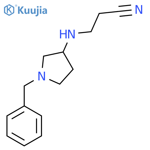 3-(1-Benzylpyrrolidin-3-yl)aminopropanenitrile structure