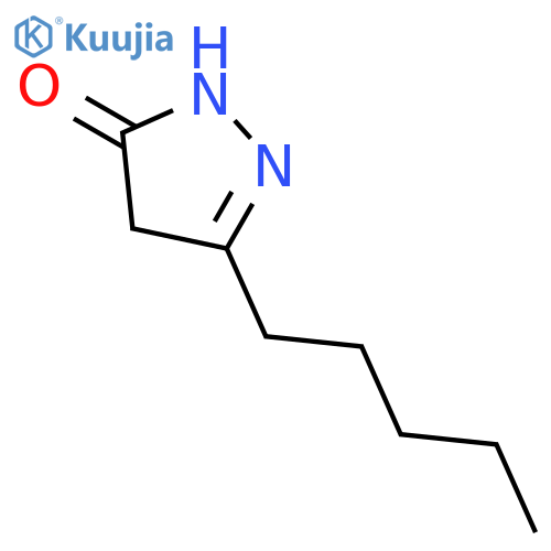 3H-Pyrazol-3-one,2,4-dihydro-5-pentyl- structure