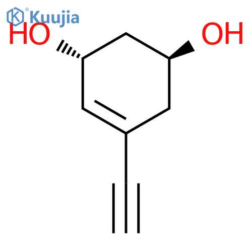 4-Cyclohexene-1,3-diol, 5-ethynyl-, (1S,3R)- (9CI) structure