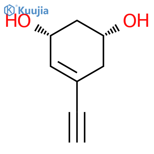 4-Cyclohexene-1,3-diol, 5-ethynyl-, (1R,3R)- (9CI) structure