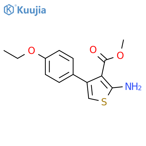 Methyl 2-amino-4-(4-ethoxyphenyl)thiophene-3-carboxylate structure