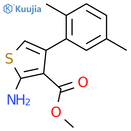 Methyl 2-amino-4-(2,5-dimethylphenyl)thiophene-3-carboxylate structure