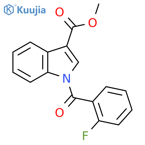 1-(2-Fluoro-benzoyl)-1H-indole-3-carboxylic acid methyl ester structure