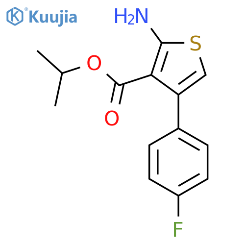 Isopropyl 2-amino-4-(4-fluorophenyl)thiophene-3-carboxylate structure