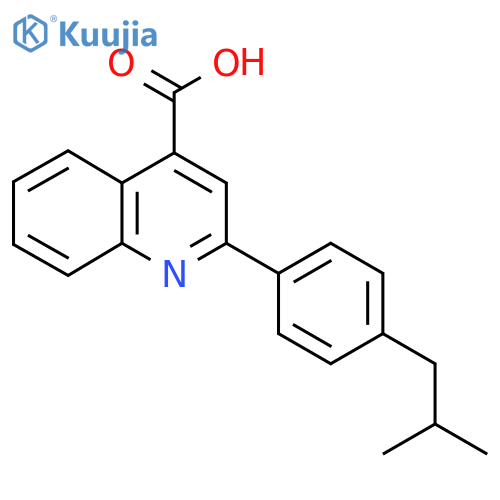 2-(4-Isobutylphenyl)quinoline-4-carboxylic acid structure