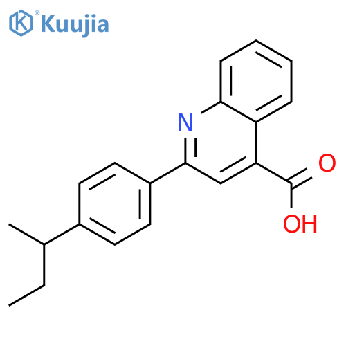 2-(4-sec-Butylphenyl)quinoline-4-carboxylic acid structure