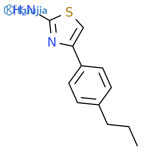 4-(4-propylphenyl)-1,3-thiazol-2-amine structure