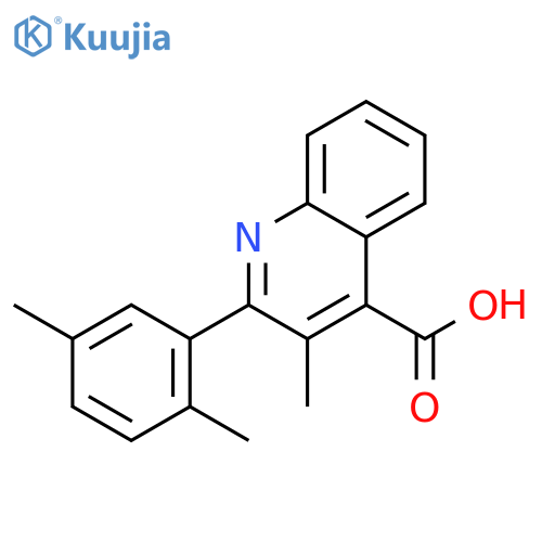 2-(2,5-Dimethylphenyl)-3-methylquinoline-4-carboxylic Acid structure