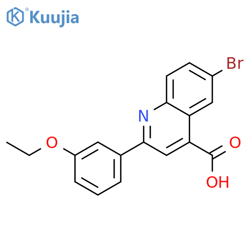 6-BROMO-2-(3-ETHOXYPHENYL)QUINOLINE-4-CARBOXYLIC ACID structure