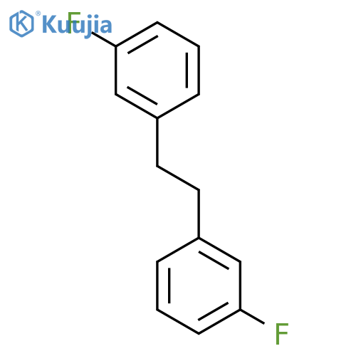 Benzene, 1,1'-(1,2-ethanediyl)bis[3-fluoro- structure