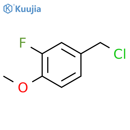4-(chloromethyl)-2-fluoro-1-methoxybenzene structure