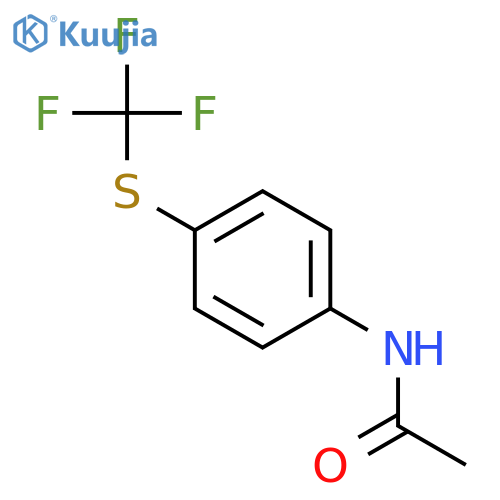 Acetamide, N-[4-[(trifluoromethyl)thio]phenyl]- structure