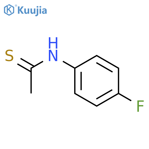 N-(4-fluorophenyl)ethanethioamide structure