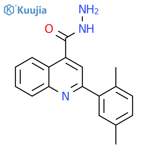 2-(2,5-Dimethylphenyl)quinoline-4-carbohydrazide structure