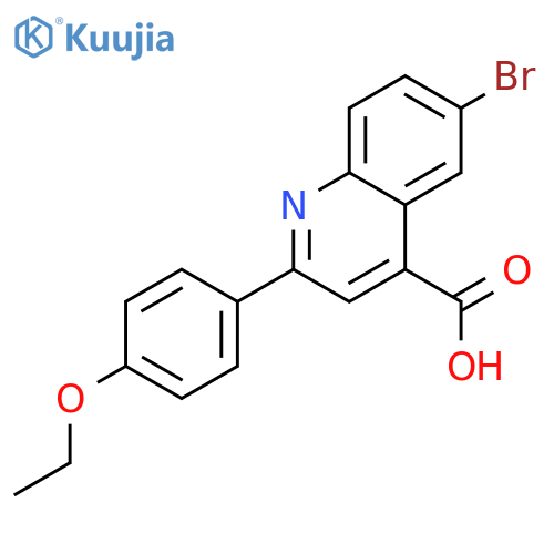 6-BROMO-2-(4-ETHOXYPHENYL)QUINOLINE-4-CARBOXYLIC ACID structure