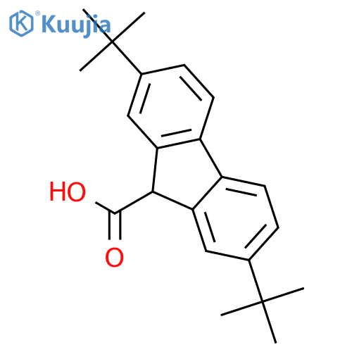 9H-Fluorene-9-carboxylicacid, 2,7-bis(1,1-dimethylethyl)- structure