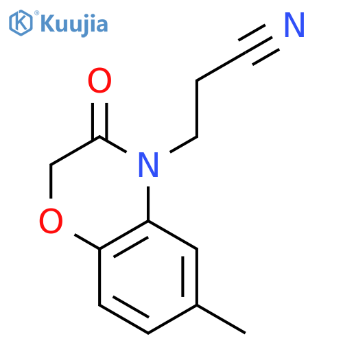 3-(2,3-dihydro-6-methyl-3-oxobenzob1,4oxazin-4-yl)propanenitrile structure