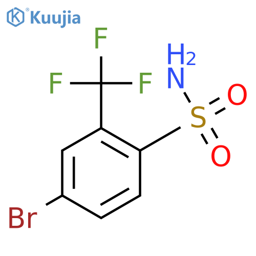4-Bromo-2-(trifluoromethyl)benzenesulfonamide structure