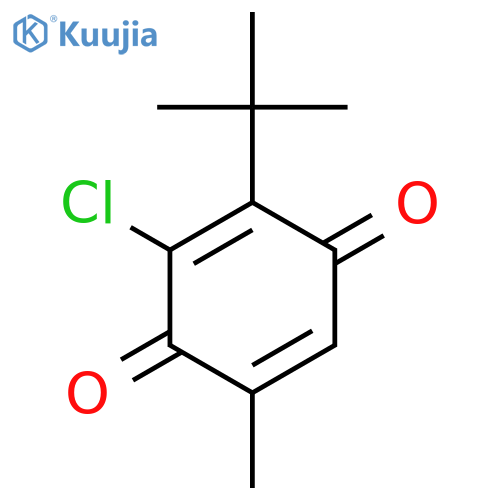 2,5-Cyclohexadiene-1,4-dione, 3-chloro-2-(1,1-dimethylethyl)-5-methyl- structure