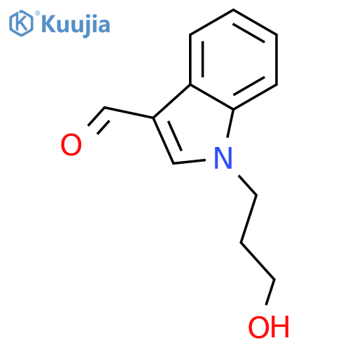 1-(3-Hydroxy-propyl)-1H-indole-3-carbaldehyde structure