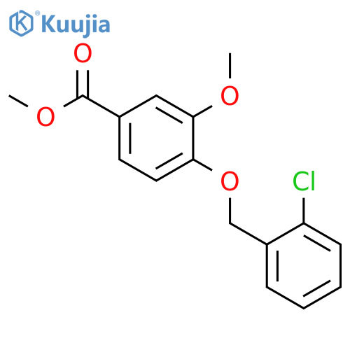 methyl 4-[(2-chlorobenzyl)oxy]-3-methoxybenzoate structure