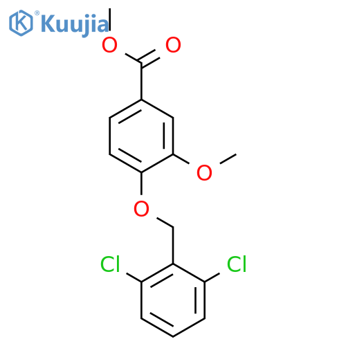 methyl 4-[(2,6-dichlorobenzyl)oxy]-3-methoxybenzoate structure