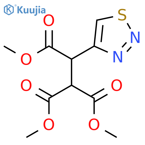1,1,2-Ethanetricarboxylic acid, 2-(1,2,3-thiadiazol-4-yl)-, trimethyl ester structure