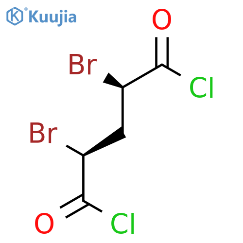 Pentanedioyl dichloride, 2,4-dibromo-, (2R,4S)-rel- structure